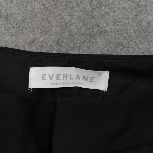 Everlane Pants Womens Size 2 Black Wide Leg High Rise Trouser Work Dressy Office - Picture 5 of 10